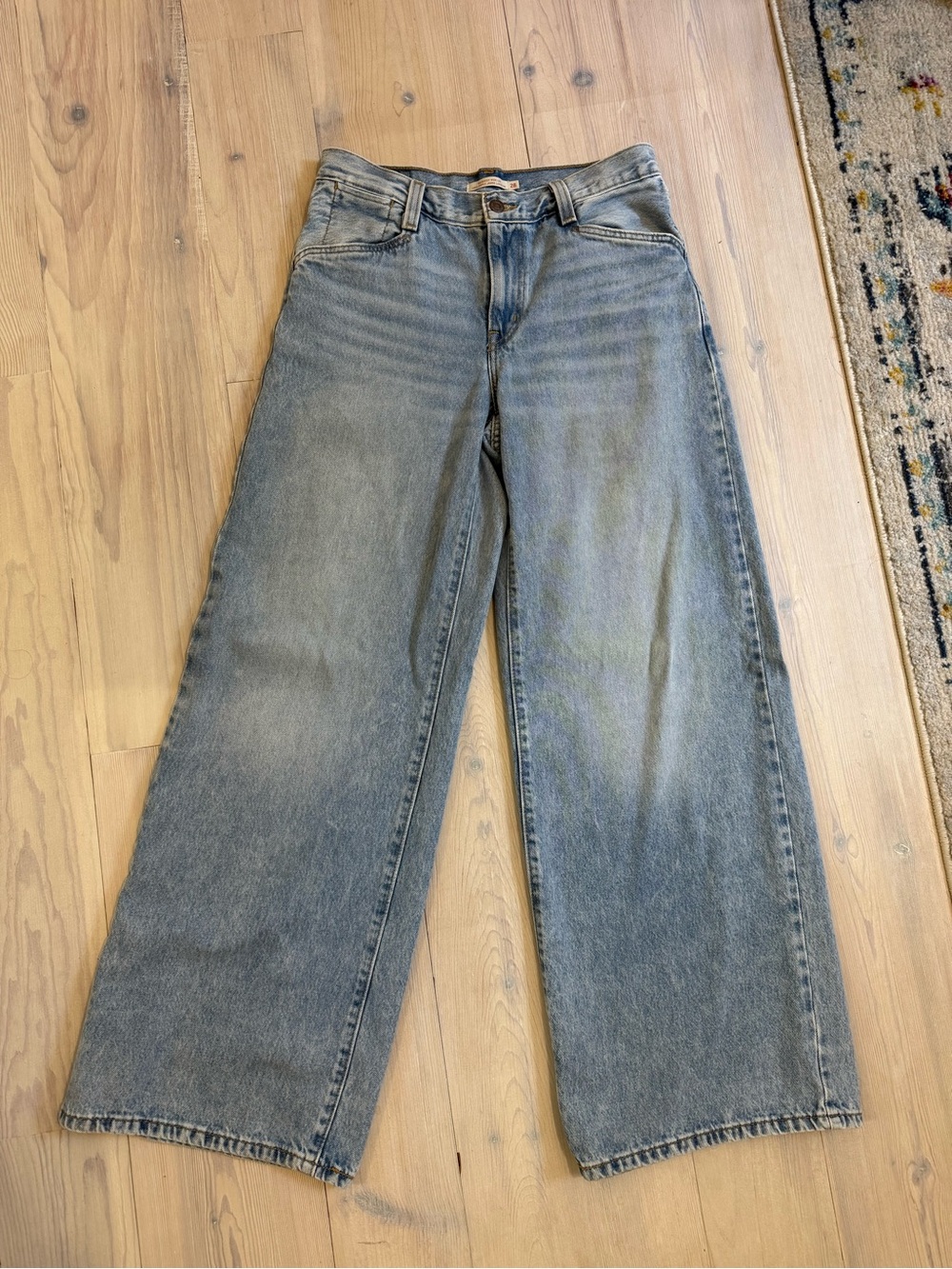 Levi's Blue High-Rise ‘94 baggy Wide-Leg Jeans - 28 x 31 - Picture 4 of 9
